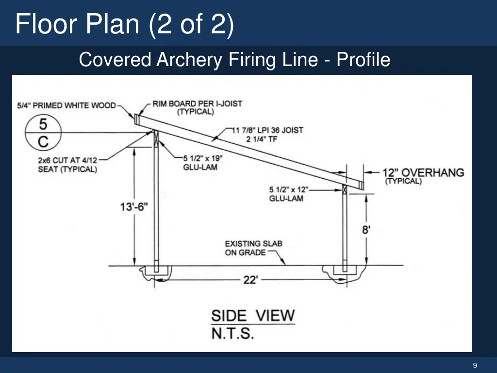 floor plan 2 of 2 covered archery firing line