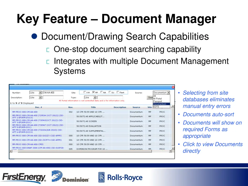 key feature document manager document drawing