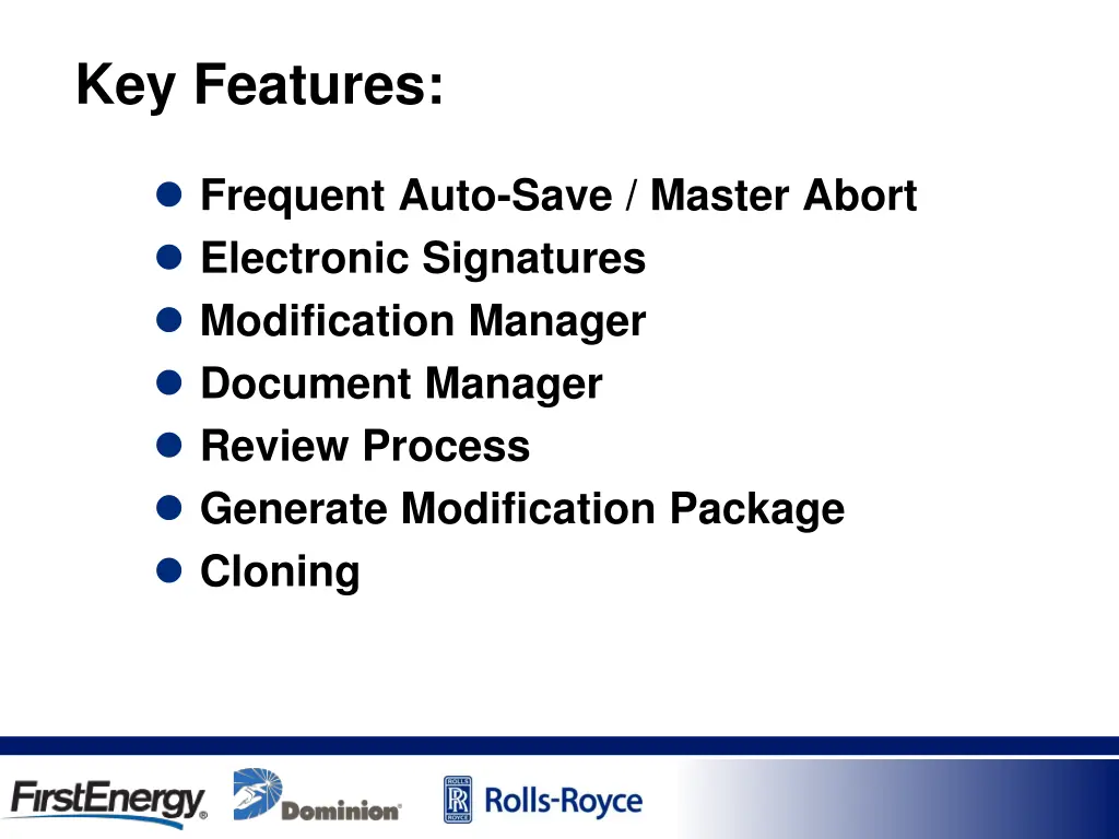 key features