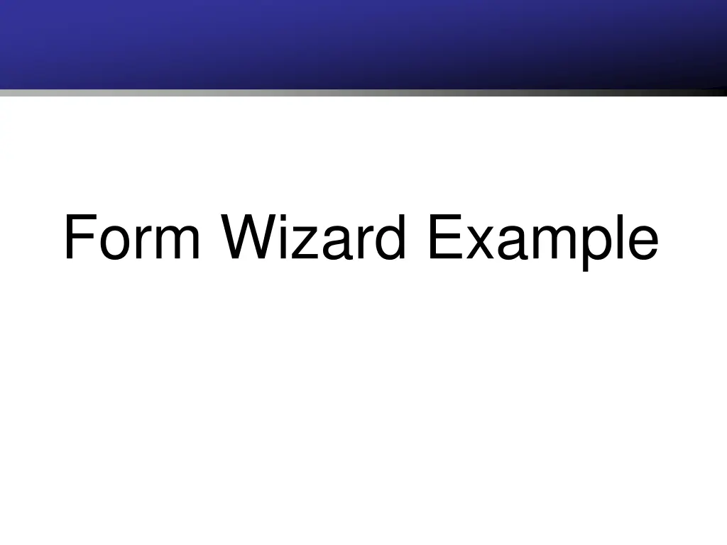 form wizard example