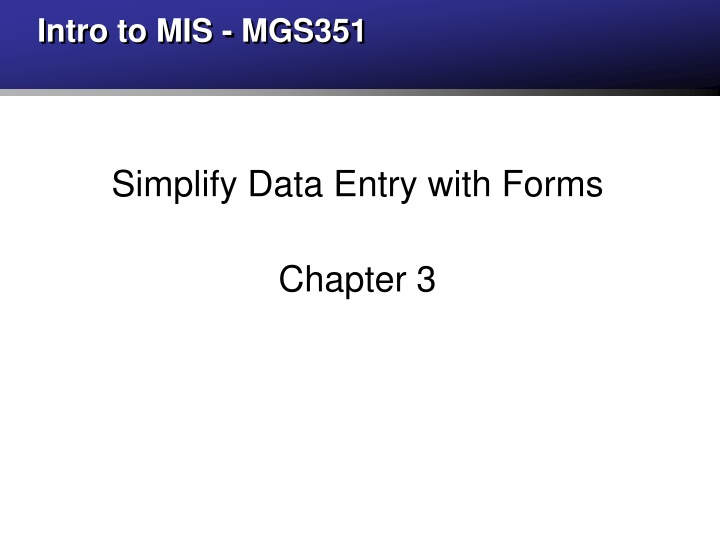 intro to mis mgs351