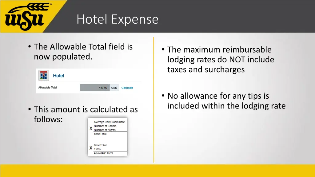 hotel expense