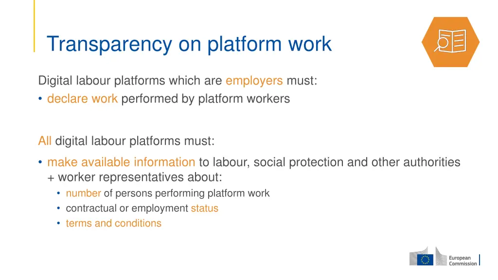 transparency on platform work