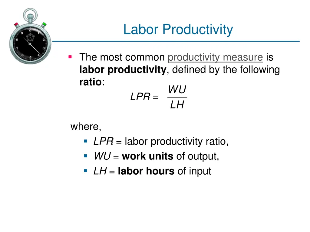 labor productivity