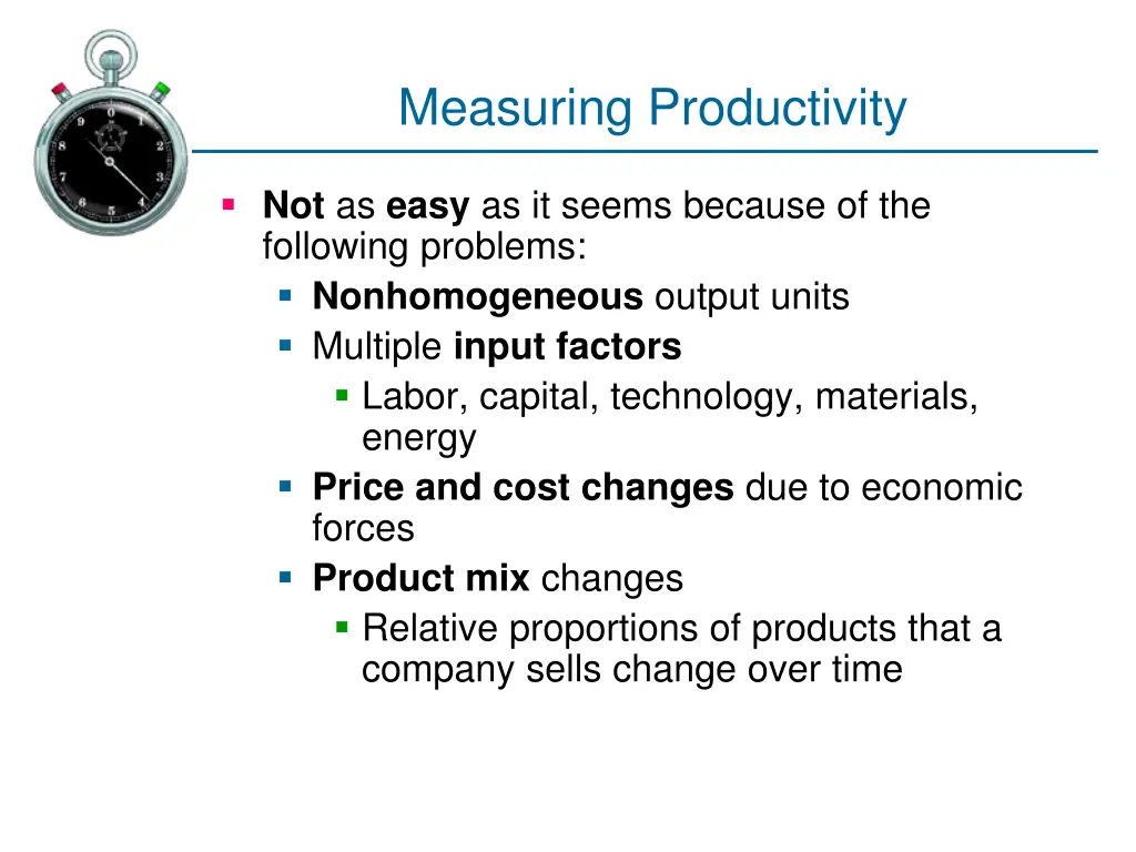 measuring productivity