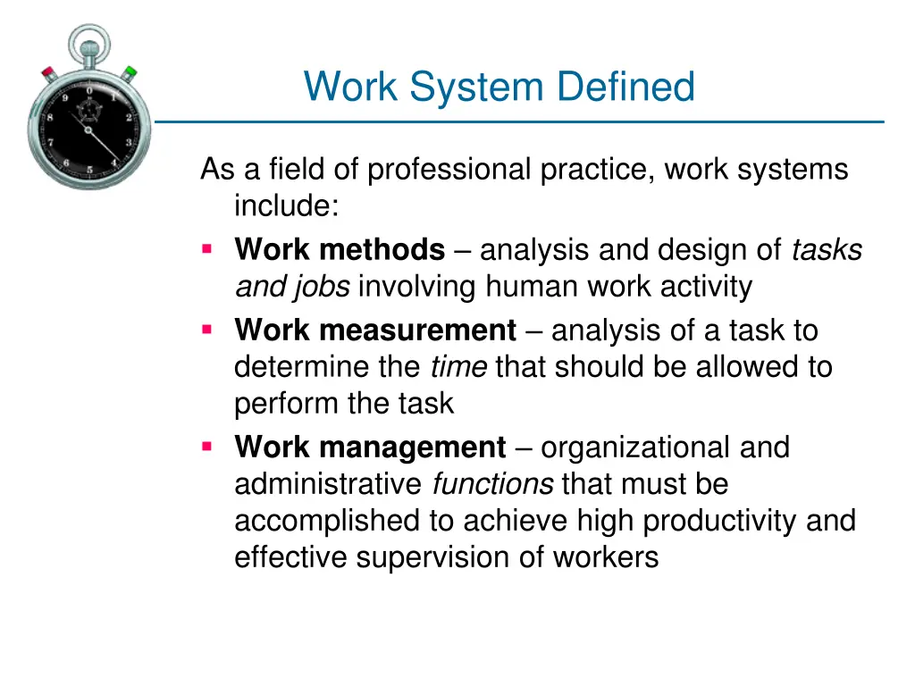 work system defined 1