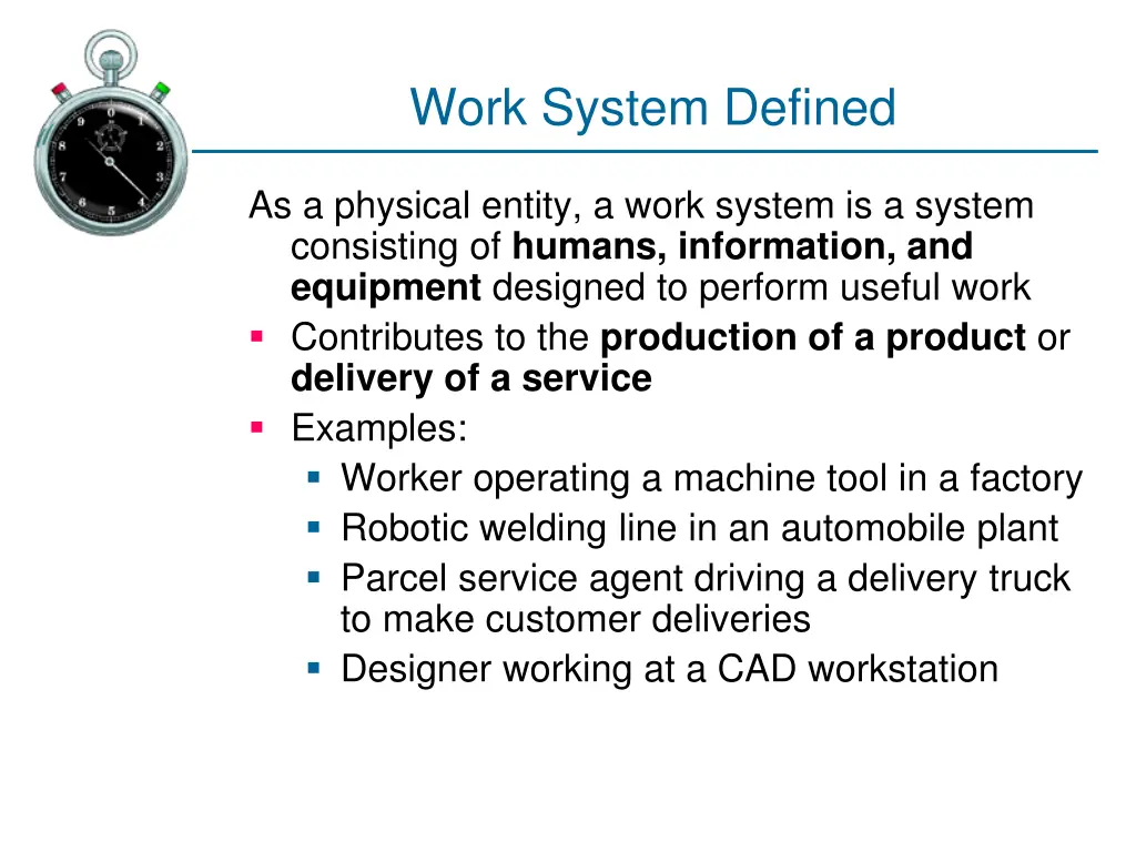 work system defined