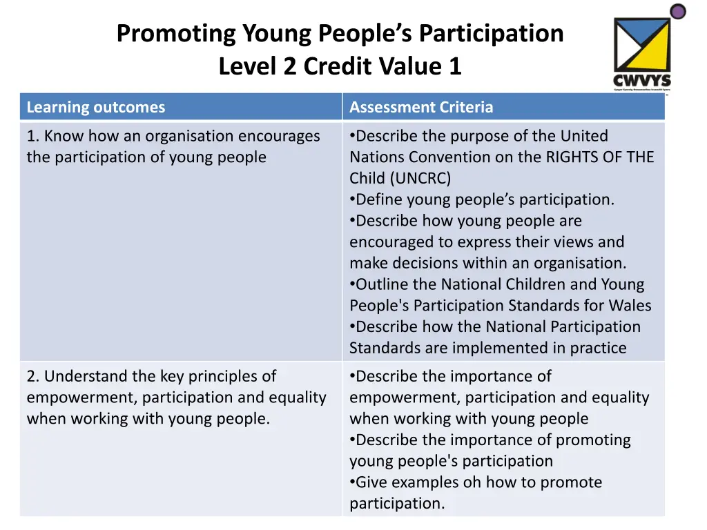 promoting young people s participation level