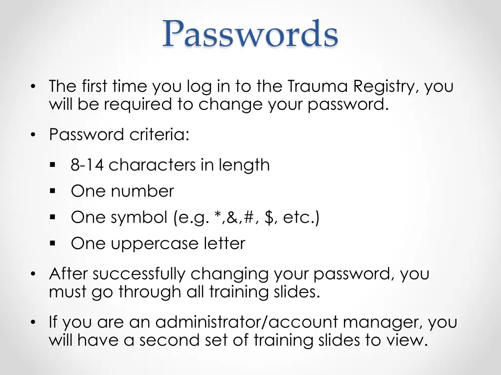 passwords