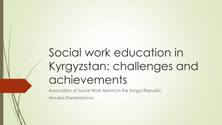 social work education in kyrgyzstan challenges