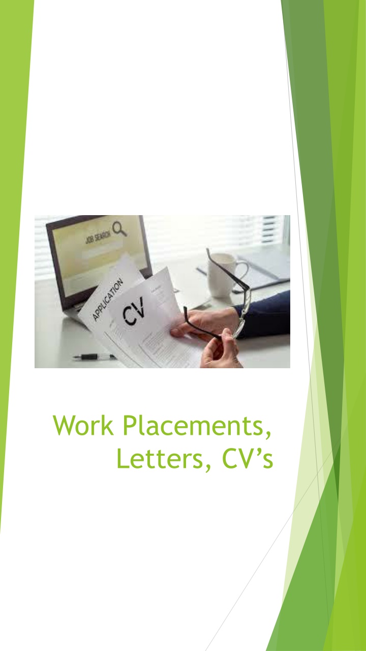 work placements letters cv s