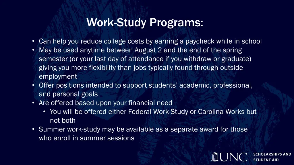 work study programs 1