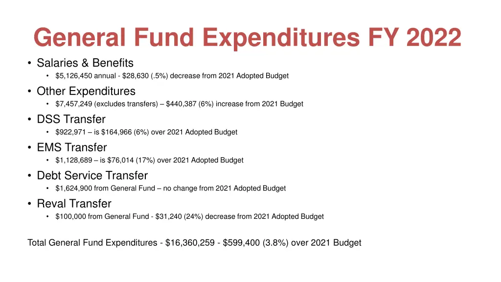 general fund expenditures fy 2022 salaries