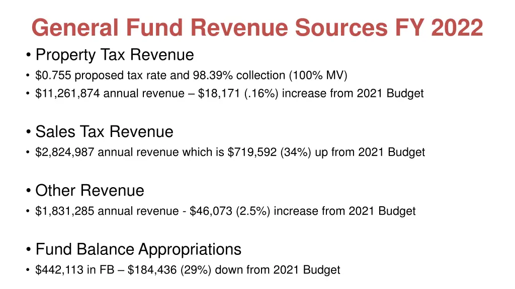 general fund revenue sources fy 2022 property