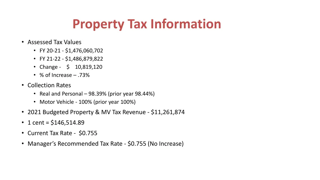 property tax information