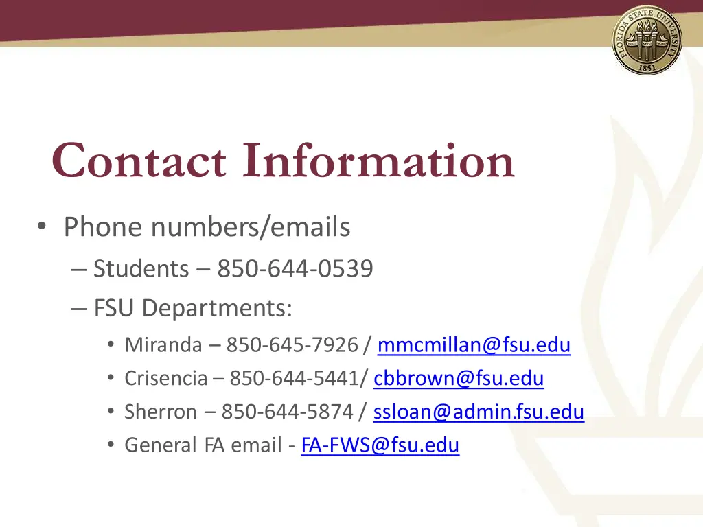 contact information 1