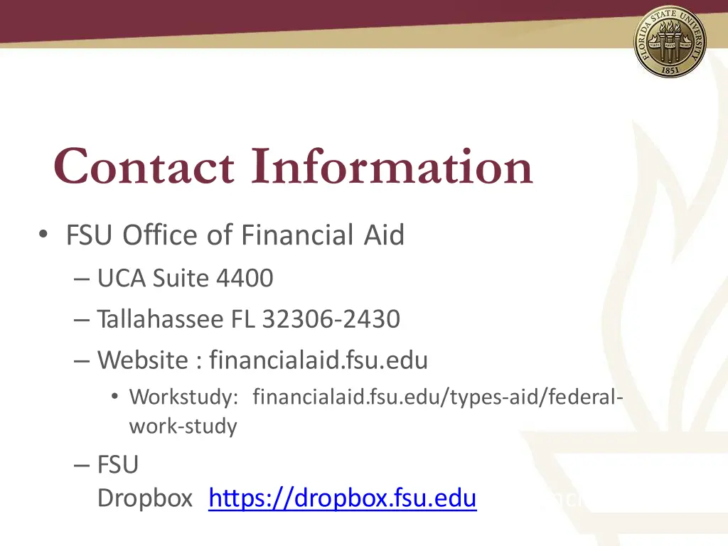 contact information