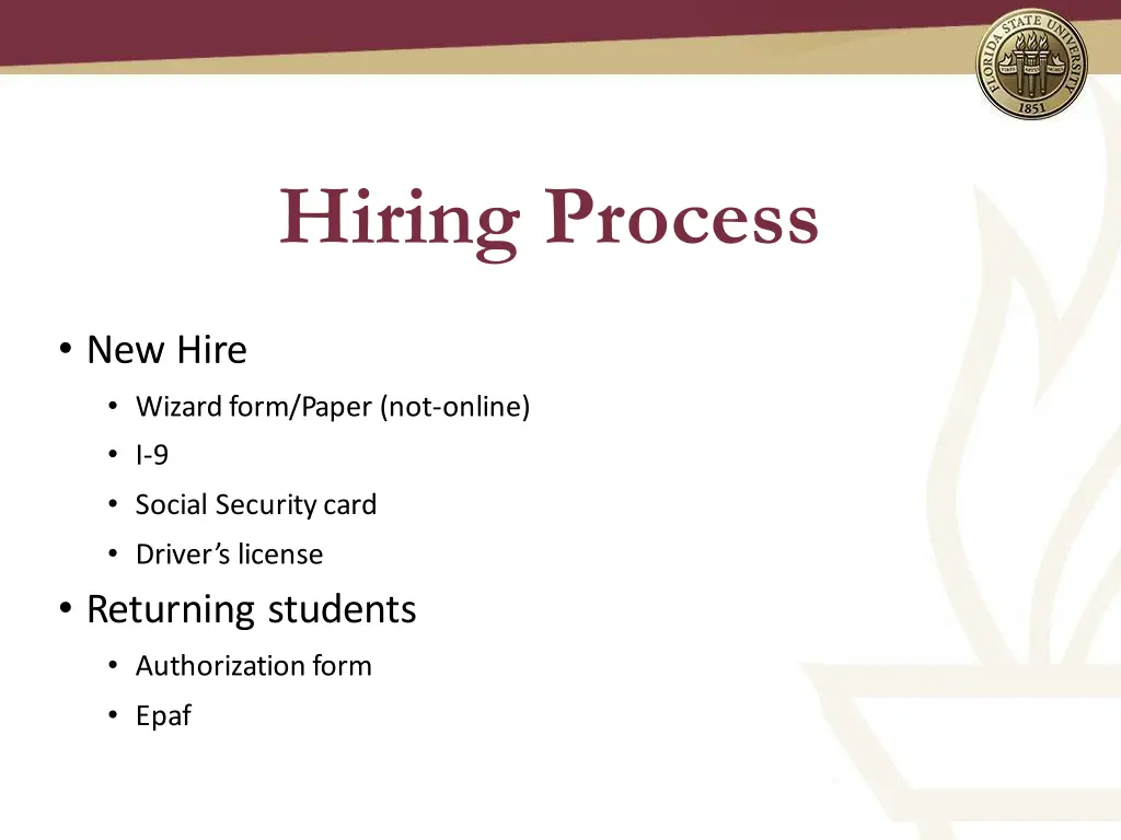 hiring process