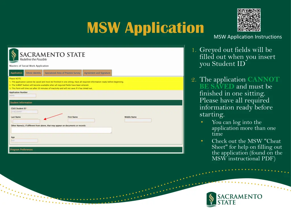 msw application