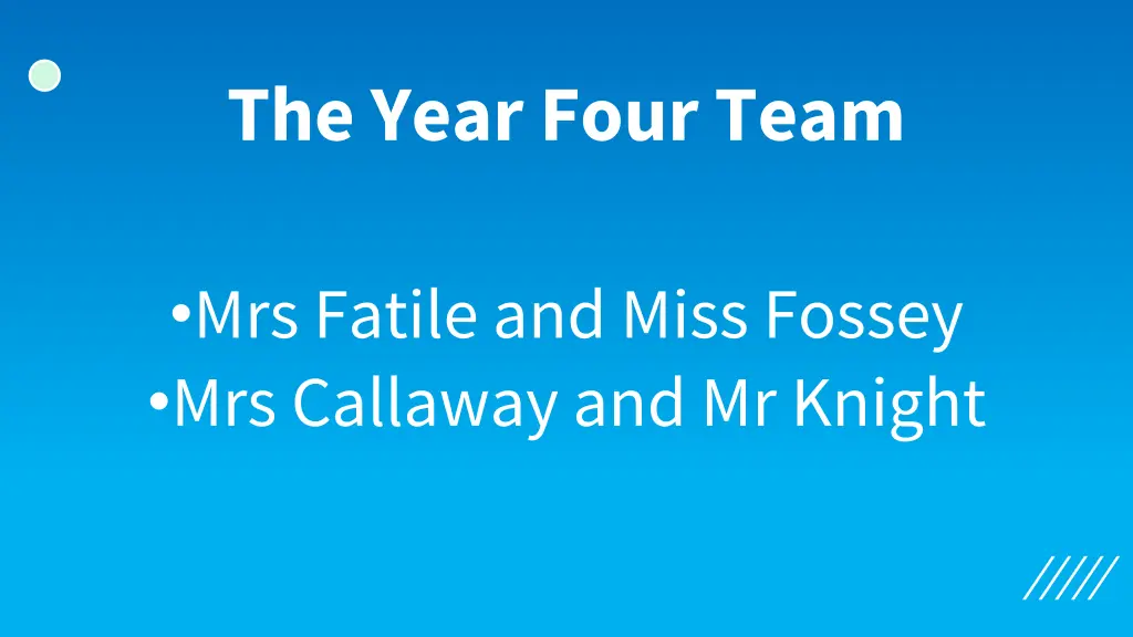 the year four team