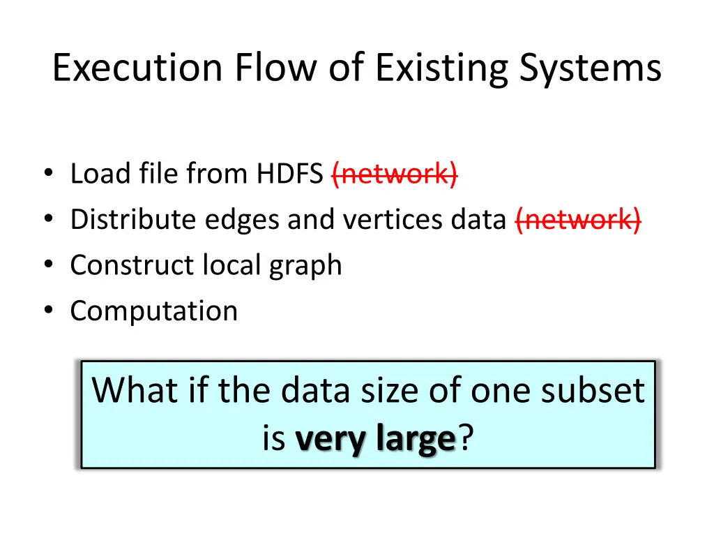 execution flow of existing systems 1