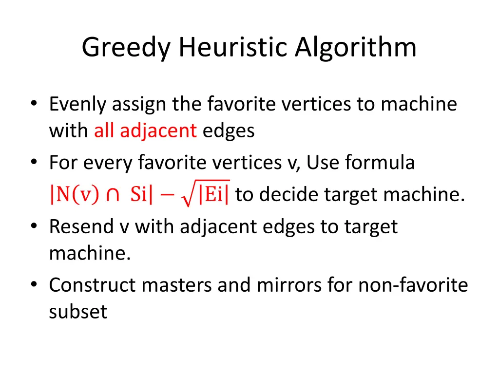 greedy heuristic algorithm 2