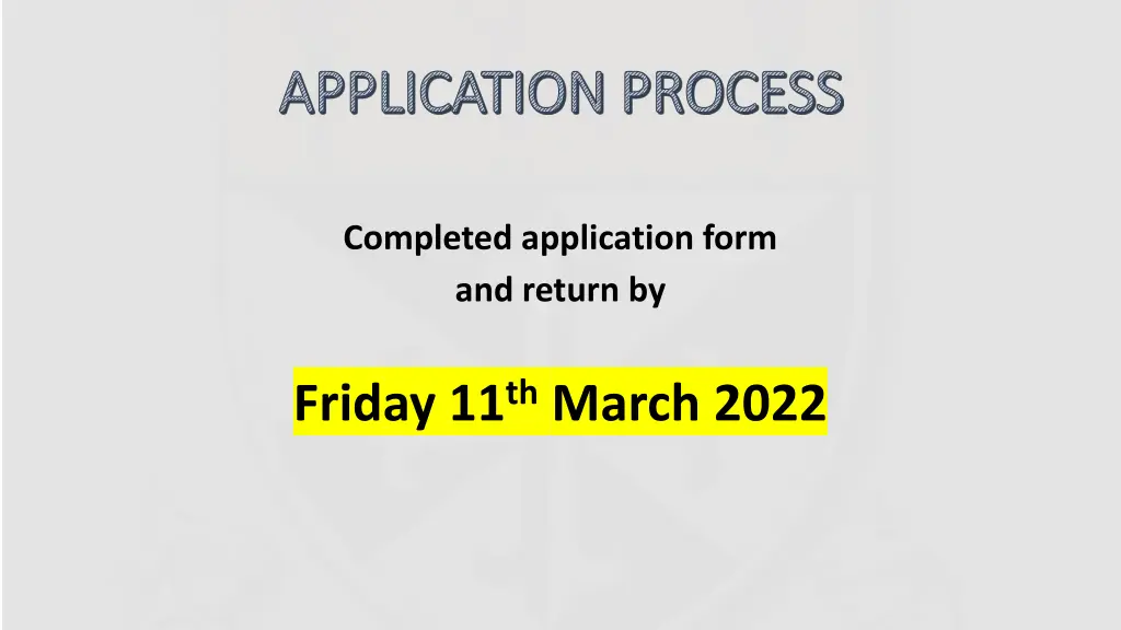 application process application process