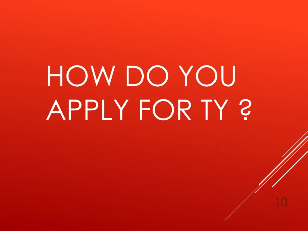 how do you apply for ty