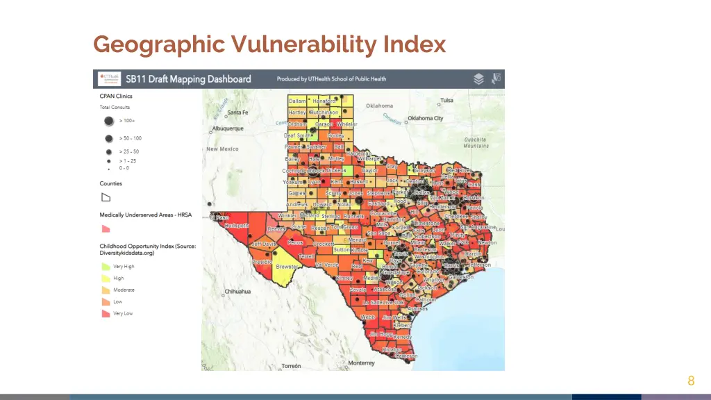 geographic vulnerability index