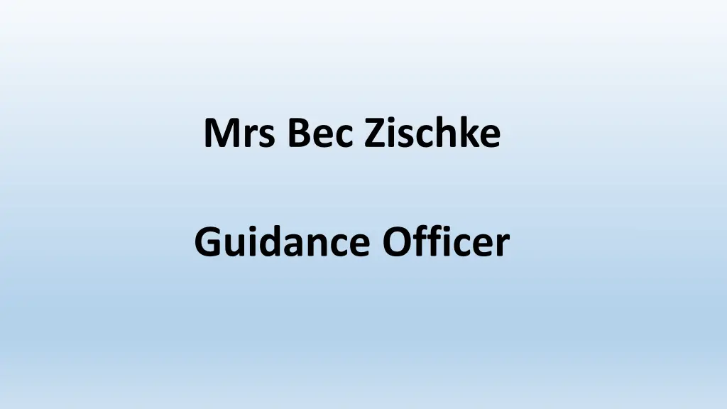 mrs bec zischke