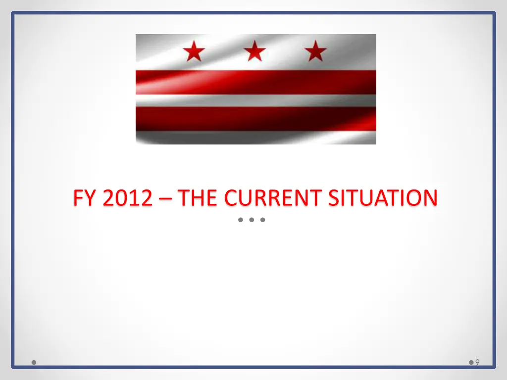 fy 2012 the current situation