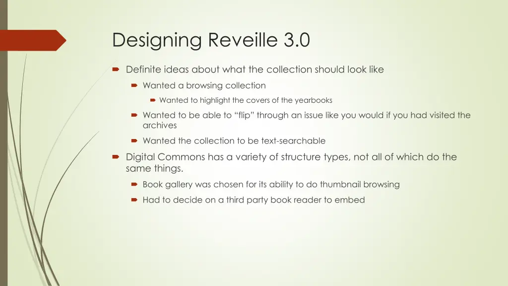 designing reveille 3 0