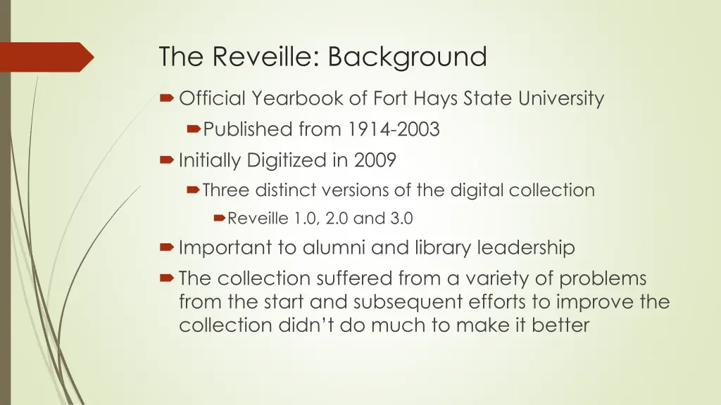 the reveille background