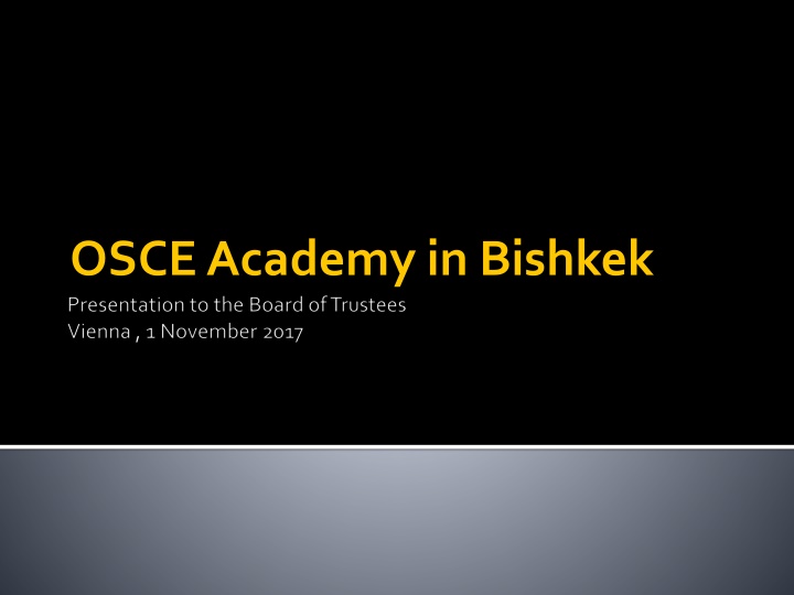 osce academy in bishkek