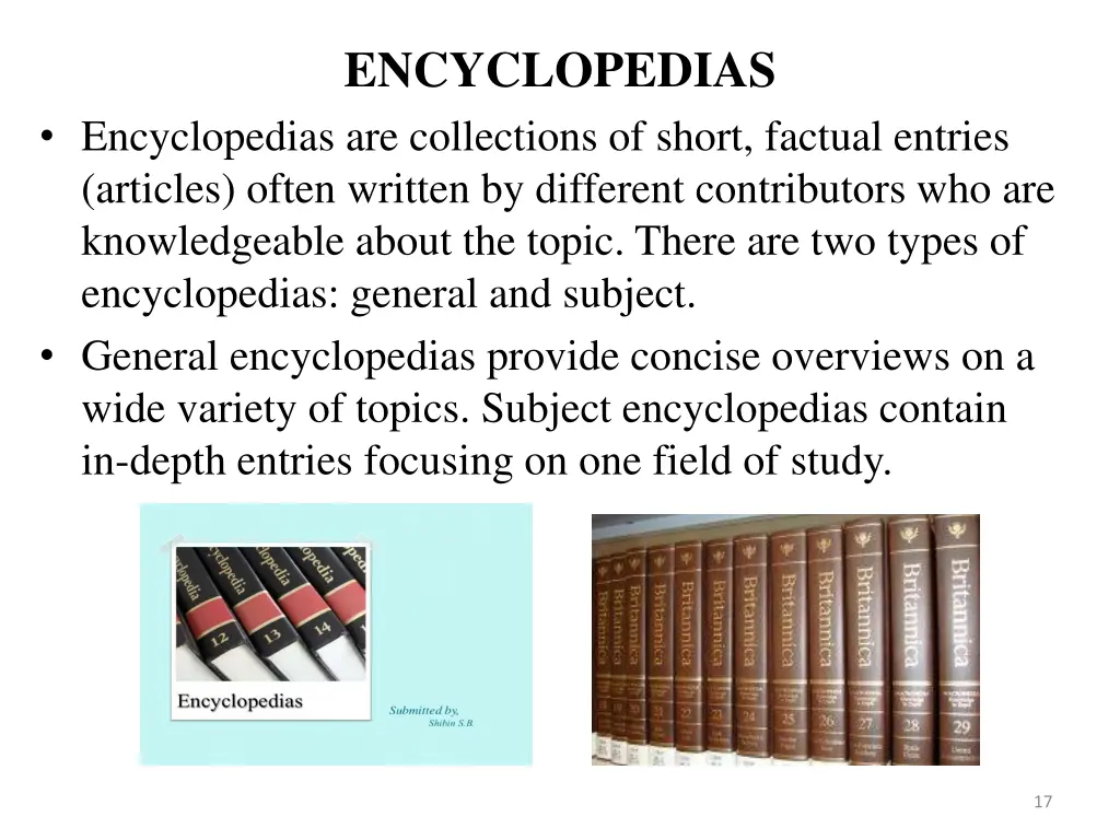 encyclopedias