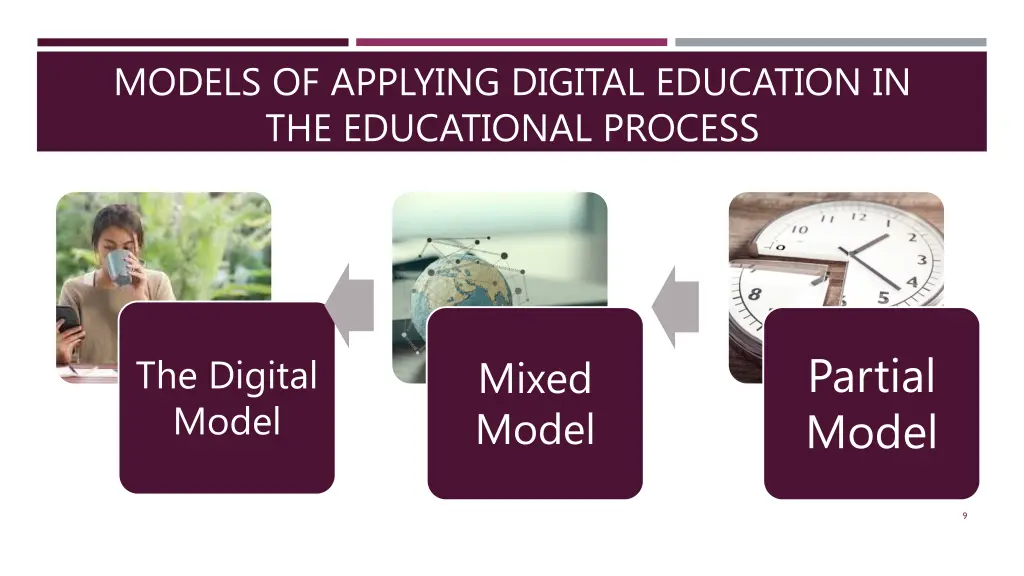 models of applying digital education