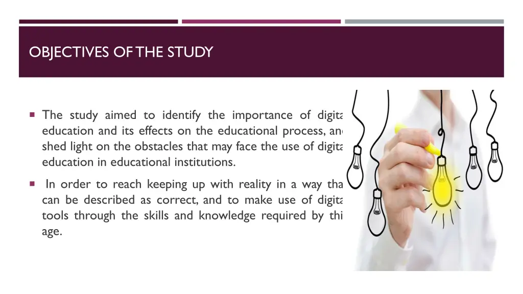 objectives of the study