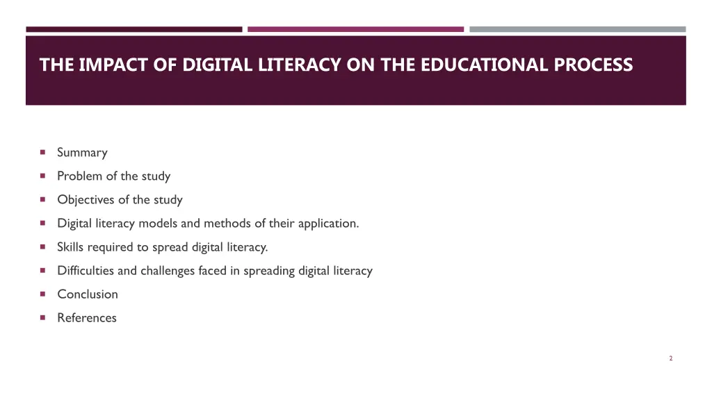 the impact of digital literacy on the educational 1