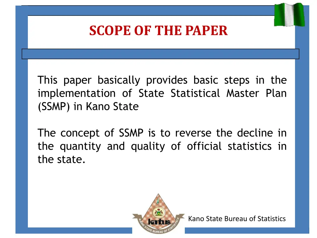 scope of the paper