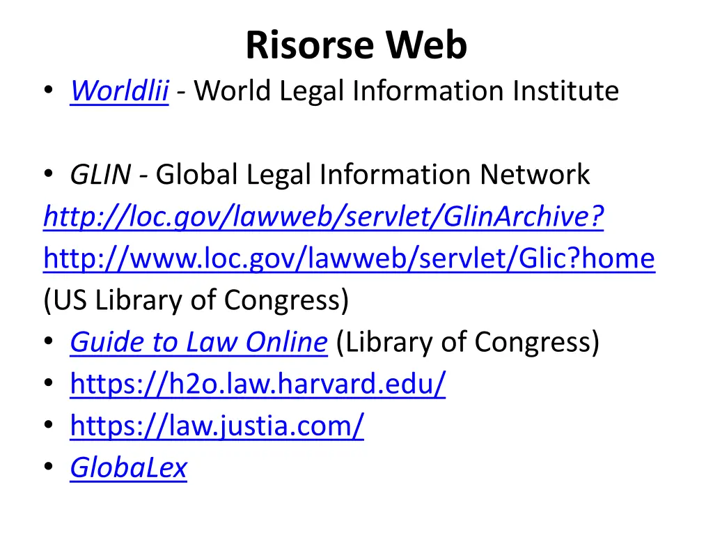 risorse web