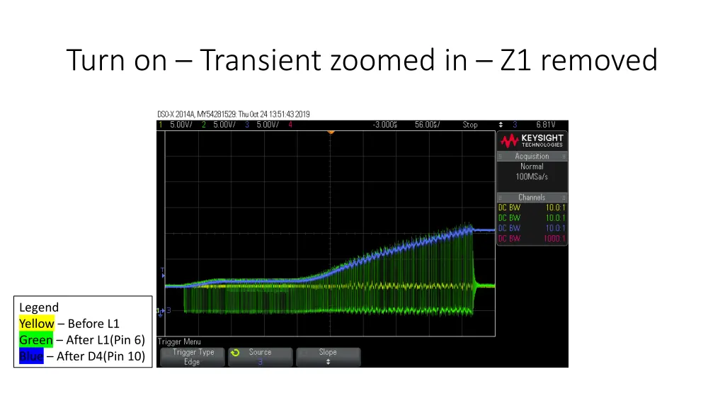 turn on transient zoomed in z1 removed