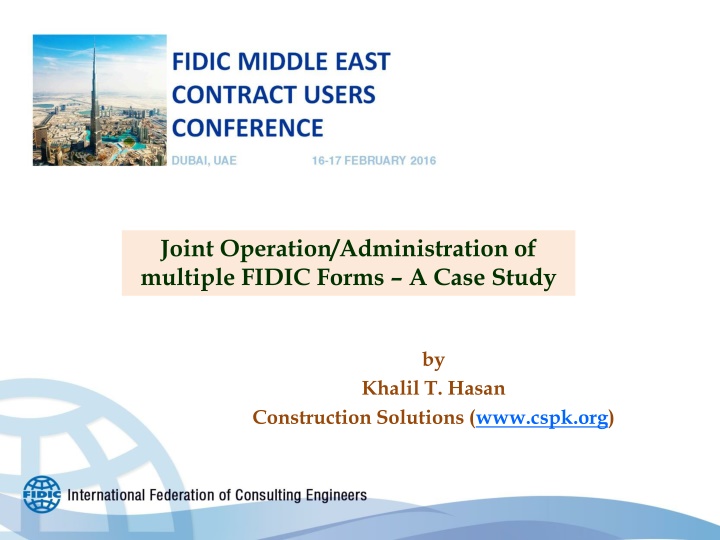 joint operation administration of multiple fidic