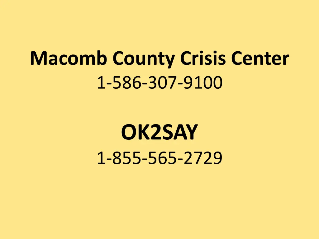 macomb county crisis center 1 586 307 9100