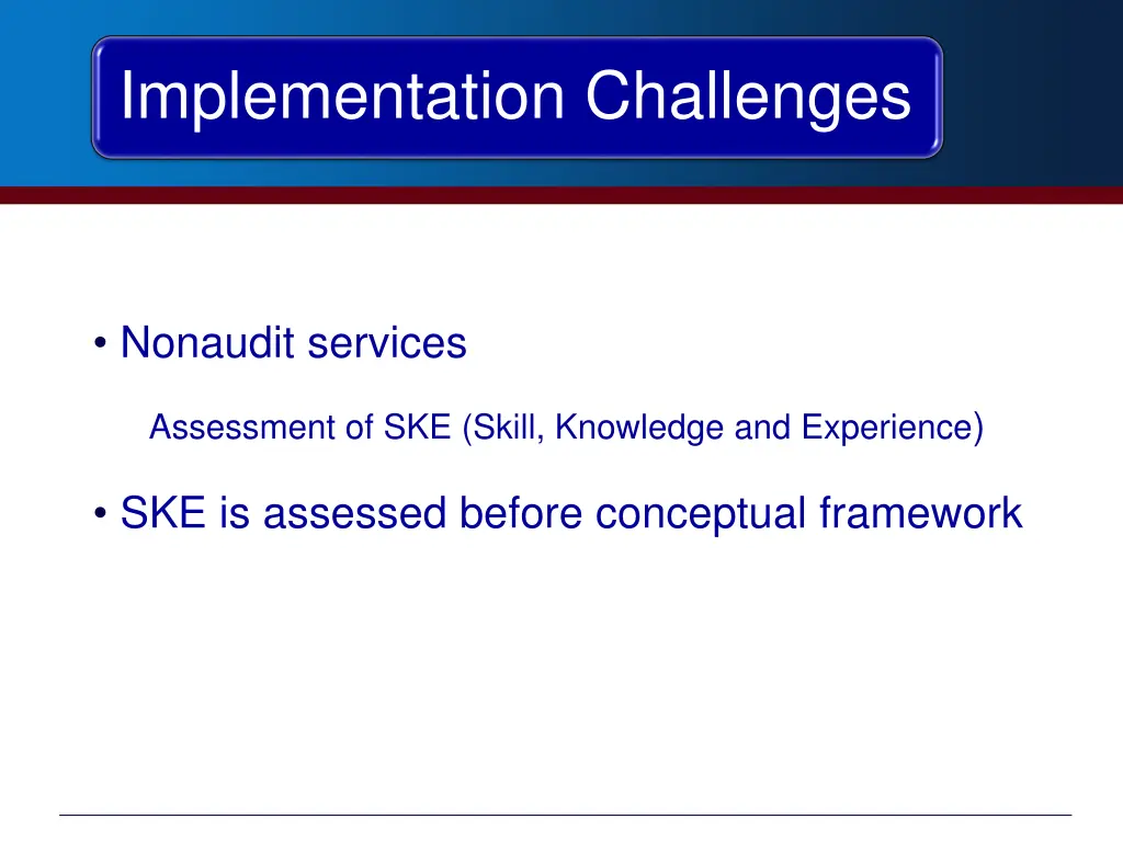 implementation challenges