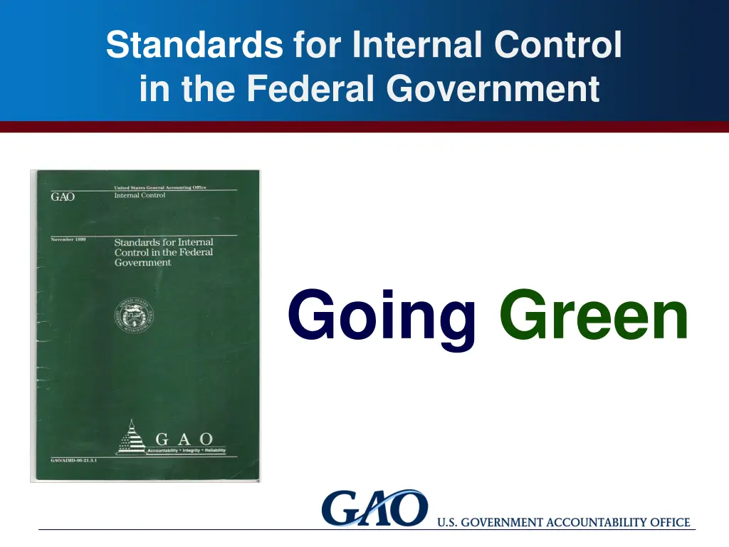 standards for internal control in the federal