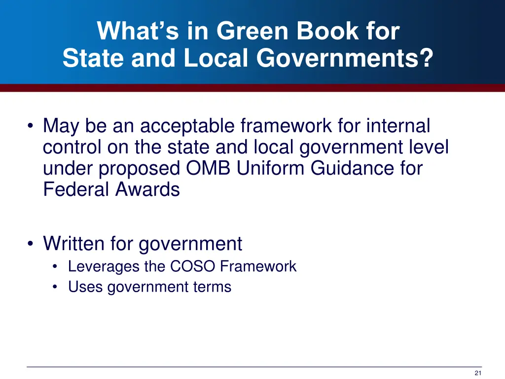 what s in green book for state and local