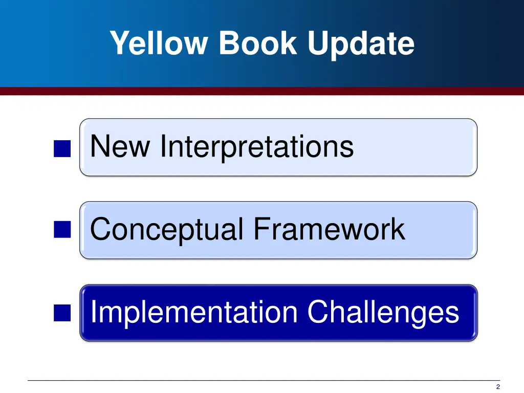 yellow book update