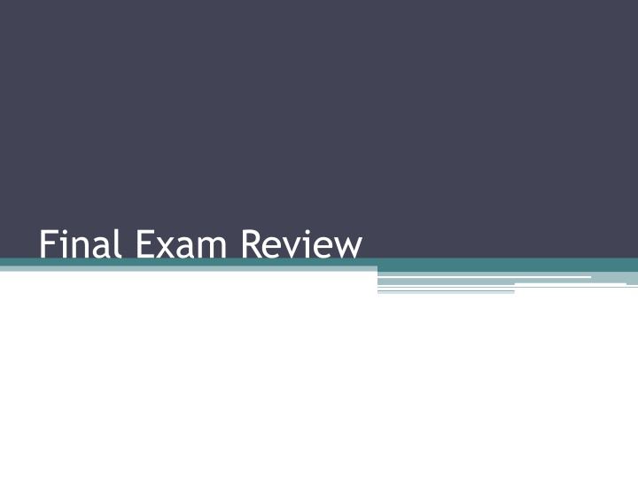 final exam review