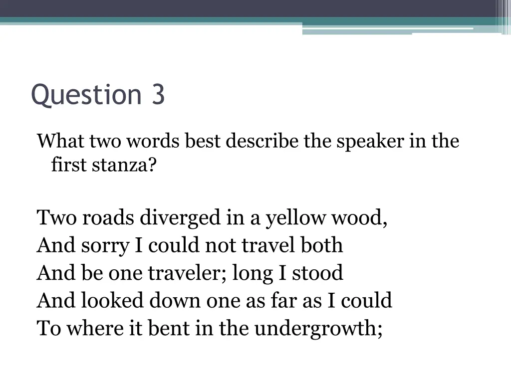 question 3