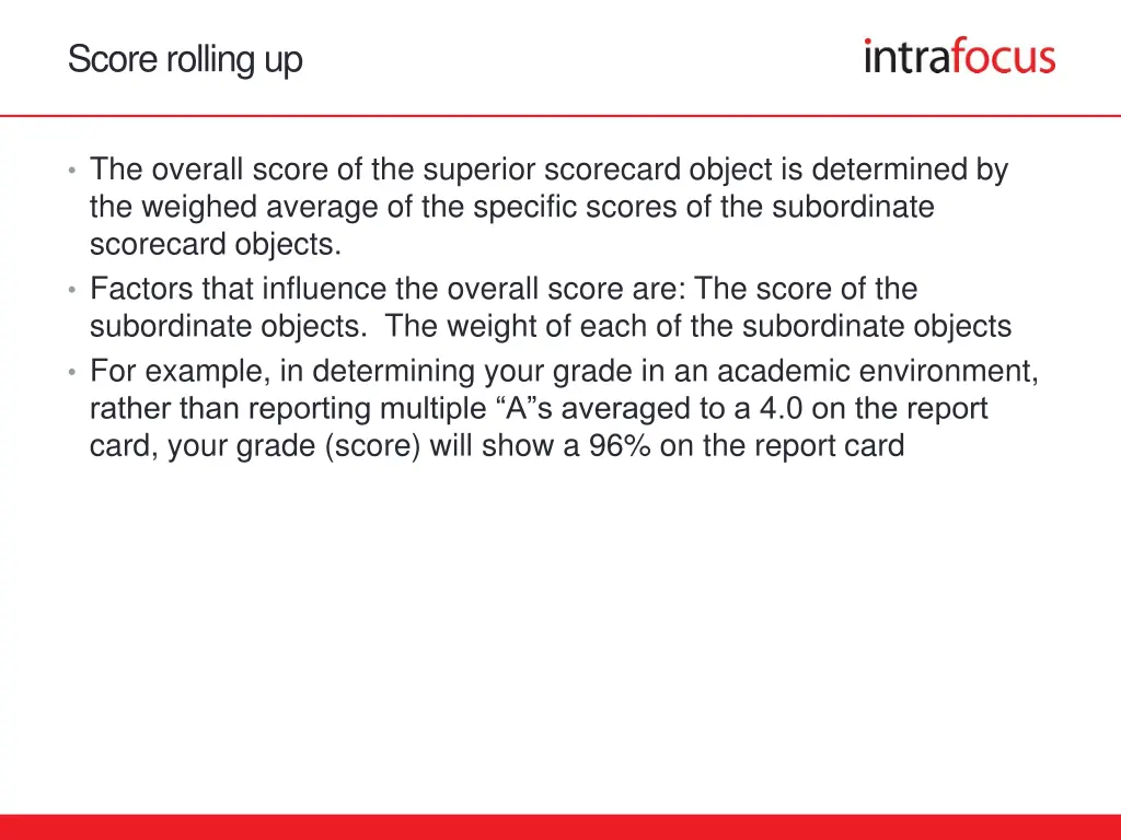 score rolling up